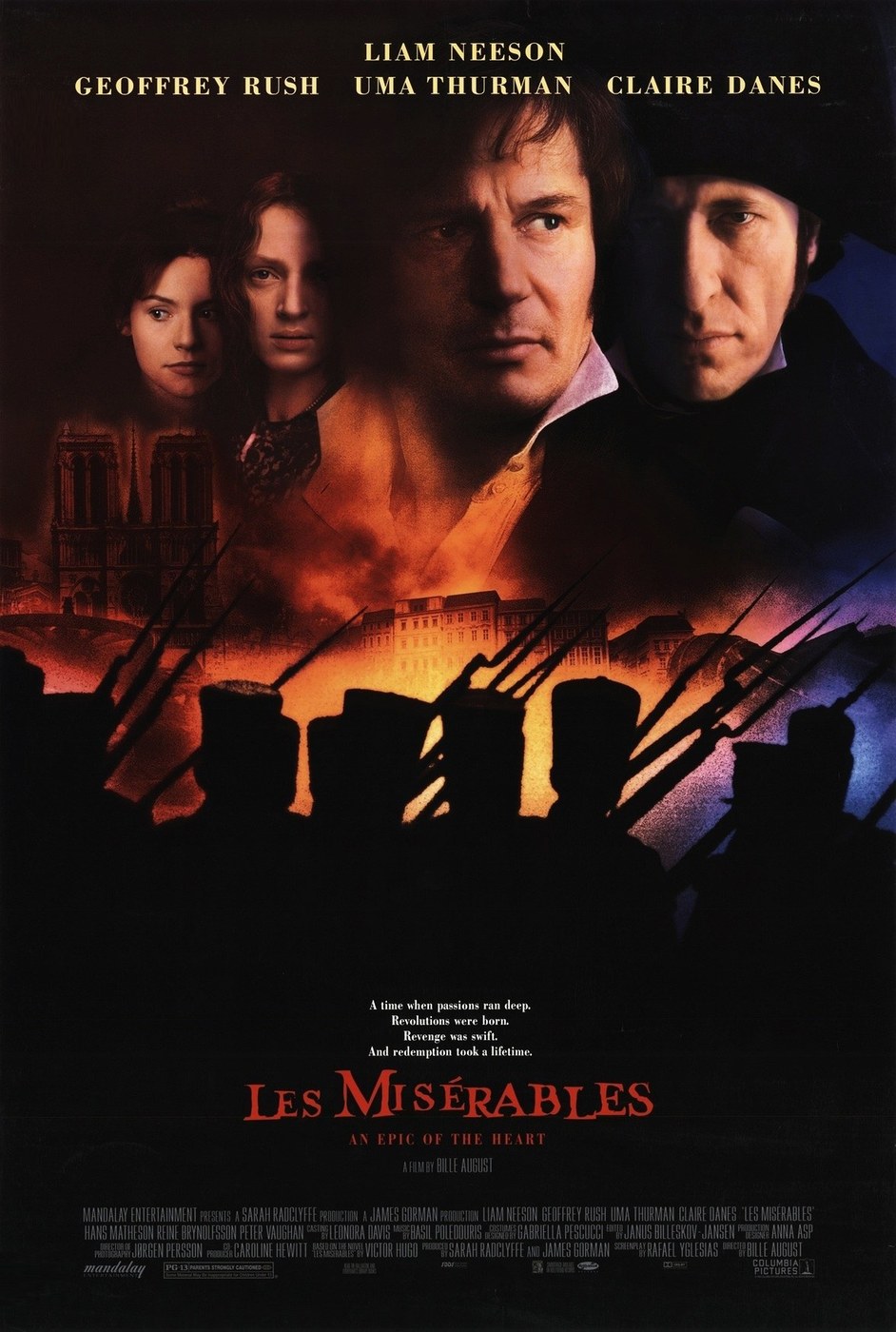 悲惨世界(1998) 海报